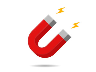 horseshoe magnet icon sign Vector