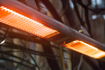 Heat radiators turned on.