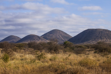 Sixs Tsavo sisters - name of mountains in Tsavo National Park, Kenya