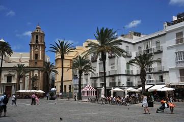Obraz premium The view of Cadiz is one of the most ancient cities of Western Europe.
