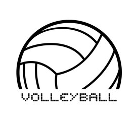 Volleyball symbol design