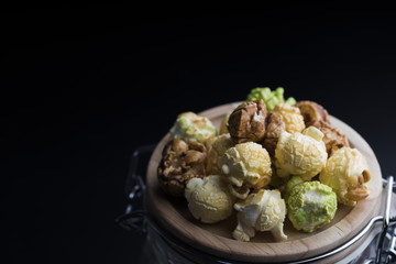 various tastes homemade popcorn