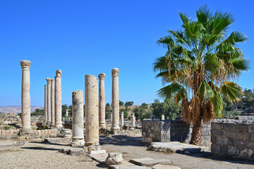 Archaeological site, Bet She'an, Israel