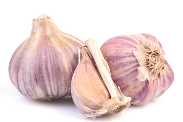 Garlic on a background