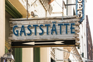 Obraz premium Schild 279 - Gaststätte