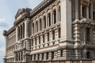 Palais de Justice, Law Courts of Brussels, neoclassical architecture in Brussels, Belgium