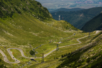 Fototapeta na wymiar Transfagarasan mountain road, Romanian Carpathians