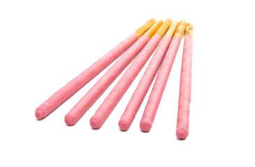 cookies with bright flogging. Japan sweets.
