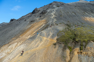 Volcanic mountains of Landmannalaugar in Fjallabak Nature Reserve. Iceland