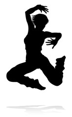 Street Dance Dancer Silhouette
