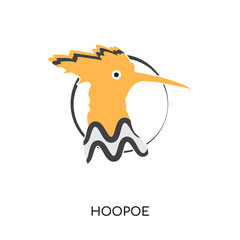 hoopoe logo isolated on white background for your web, mobile and app design © VectorGalaxy