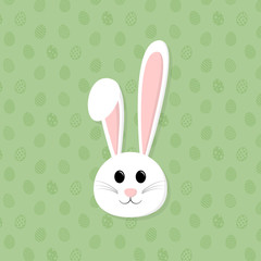 Easter bunny - icon. Symbol of Easter. Vector.