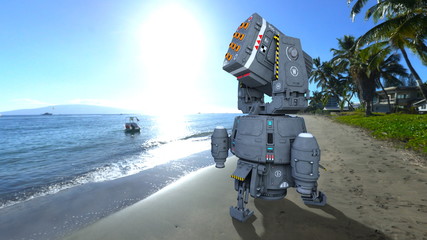 Obraz premium レーザー兵器