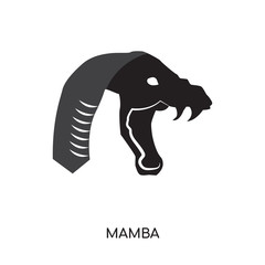 mamba logo isolated on white background for your web, mobile and app design