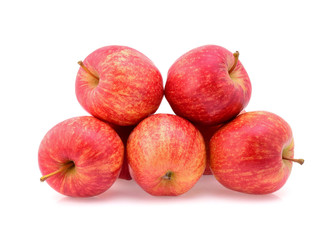 Gala apples isolate on white background
