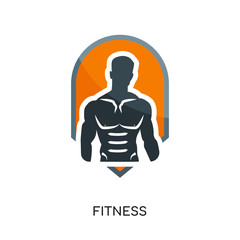 fitness logo png isolated on white background for your web, mobile and app design