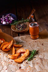 rosemary Potato wedges from the oven