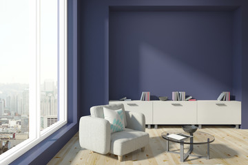 Fototapeta premium Contemporary concrete living room