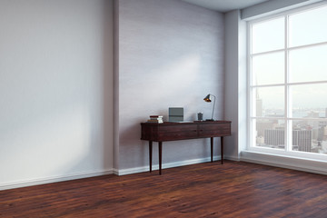 Side view of clean interior