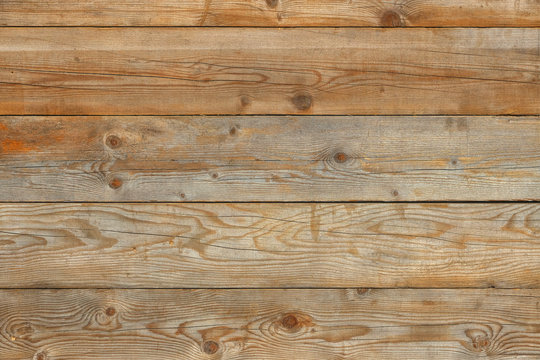 Old yellow pine aged weathered distressed faded grunge plank barn wall wood background texture photo