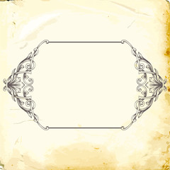 Vector baroque of vintage elements for design. 