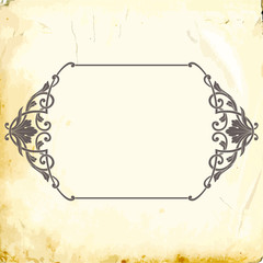 Vector baroque of vintage elements for design. 