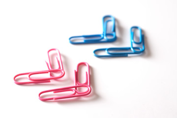 Symbols of the LGBT scene from the paperclips