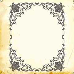 Vector baroque of vintage elements for design. 