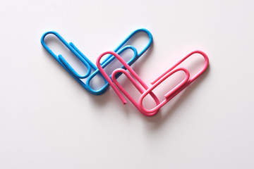 Symbols of the LGBT scene from the paperclips