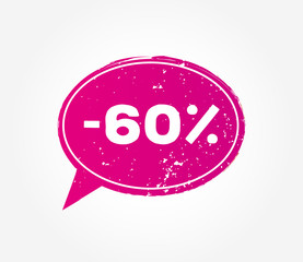 60 discount sale pink