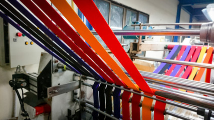 Elastic Tape Full color, Length in a straight line. The colors are beautiful like a rainbow.