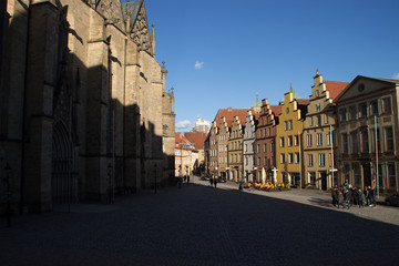 Obraz premium Der Rathausplatz in Osnabrück
