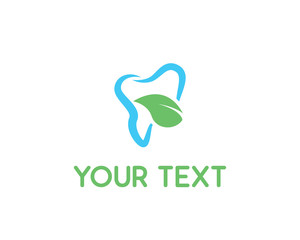 green dental design illustration,simple design style, designed for brand identity
