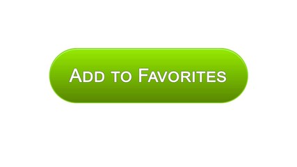 Add to favorites web interface button green color, bookmark service, choice