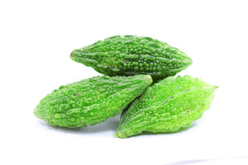  Bitter gourd Isolated White Background 