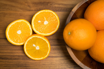 Obraz na płótnie Canvas Oranges are rich in antioxidants.