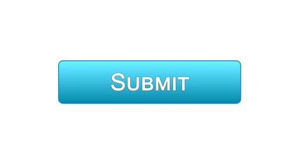 Submit web interface button blue color, electronic report, online declaration