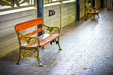 Row of benches