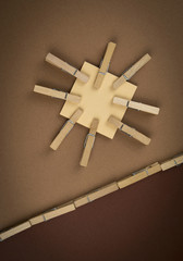 square paper rolls with pegs