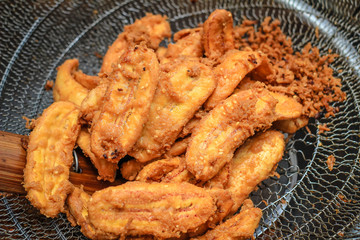 Fried banana  street food in Thailand