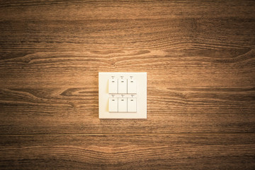  lamp switching on the wood walls