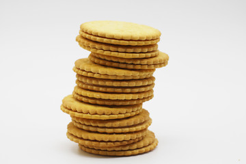 BISCUITS on white background