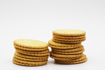 BISCUITS on white background