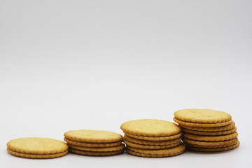 BISCUITS on white background