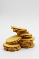 BISCUITS on white background