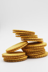 BISCUITS on white background