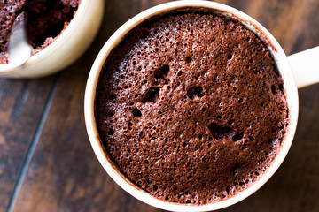 Microwave Brownie Chocolate Mug Cake Ready to Eat.