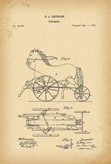 1865 Patent Velocipede Bicycle history  invention