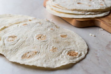 Homemade Mexican Tortillas for Tostada