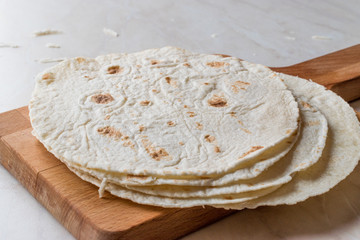 Homemade Mexican Tortillas for Tostada